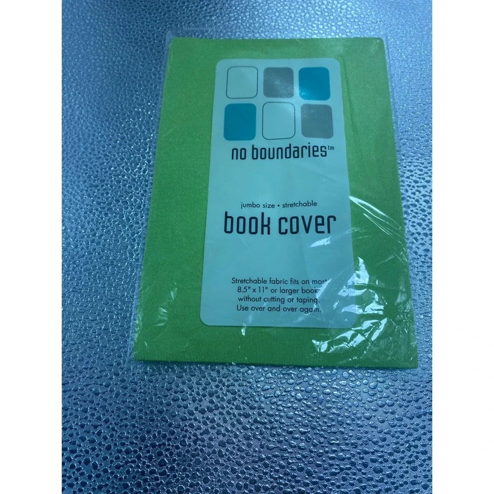 No Boundaries Jumbo Stretchable Fabric Book Cover Lime Green BSJ-41145 New